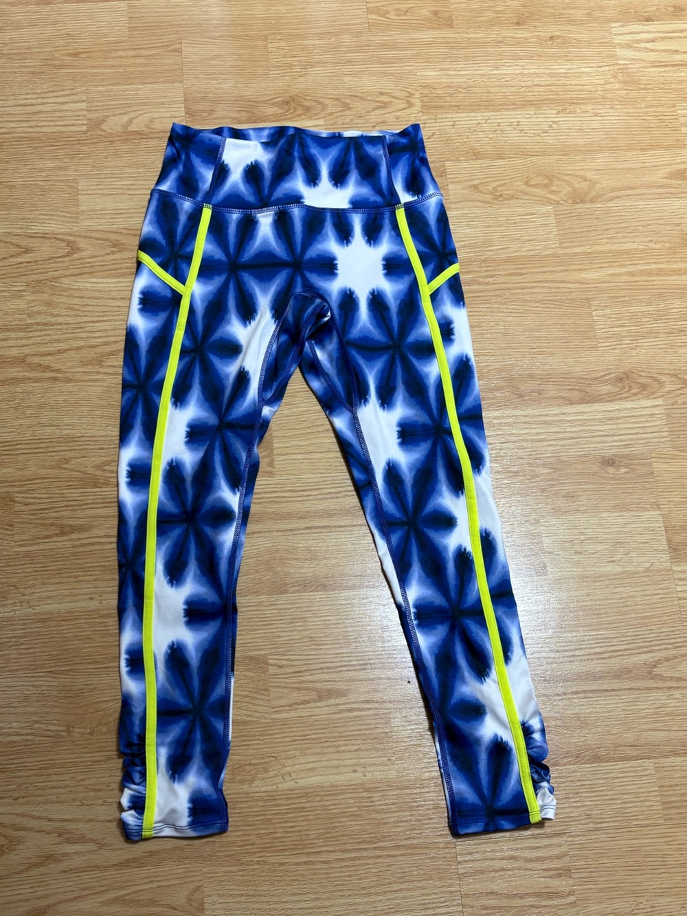 Free People Movement Leggings with Neon Yellow Piping